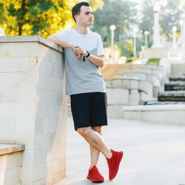 Men's Lightweight Running Shoes Slip On Walking Tennis Gym Shoes Fashion Sneakers