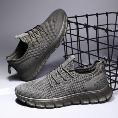 Men's Lightweight Running Shoes Slip On Walking Tennis Gym Shoes Fashion Sneakers