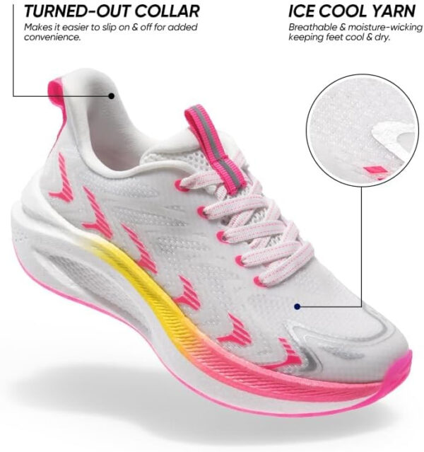 6899a1bb2c4bd4ad424cc31f46edd1550040d771683007edebc2b.jpg Women's Running Walking Tennis Shoes Comfortable Non-Slip FlyLife Breathable Athletic Workout Gym Cross Trainer Sports Sneakers