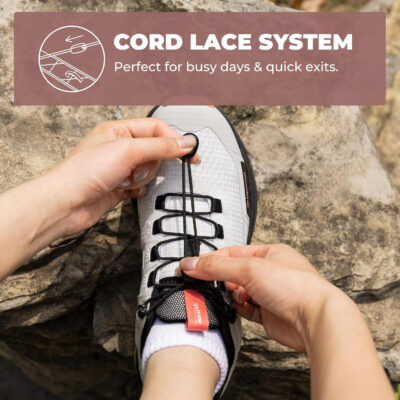 NORTIV 8 Women's Lightweight Hiking Shoes Quick Laces Outdoor Fashion Sneakers