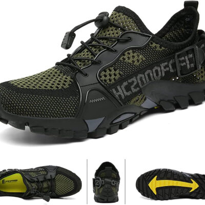 TANGYUGEN Water Shoes Men Women Outdoor Hiking Shoes Quick Drying Beach Aqua Shoes Travel Trekking Walking Climbing Sneakers