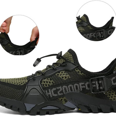 TANGYUGEN Water Shoes Men Women Outdoor Hiking Shoes Quick Drying Beach Aqua Shoes Travel Trekking Walking Climbing Sneakers