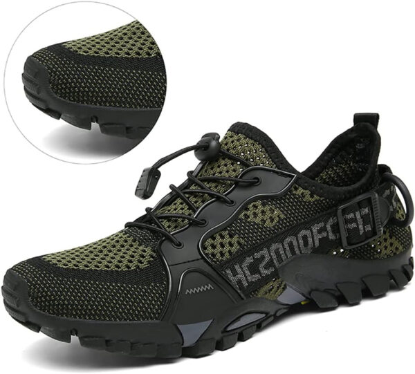 TANGYUGEN Water Shoes Men Women Outdoor Hiking Shoes Quick Drying Beach Aqua Shoes Travel Trekking Walking Climbing Sneakers