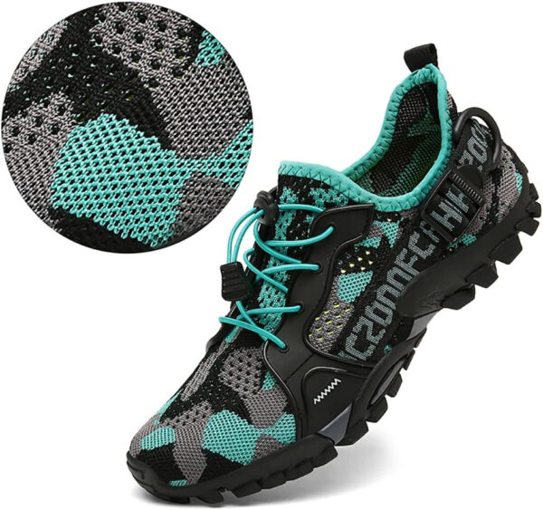 TANGYUGEN Water Shoes Men Women Outdoor Hiking Shoes Quick Drying Beach Aqua Shoes Travel Trekking Walking Climbing Sneakers