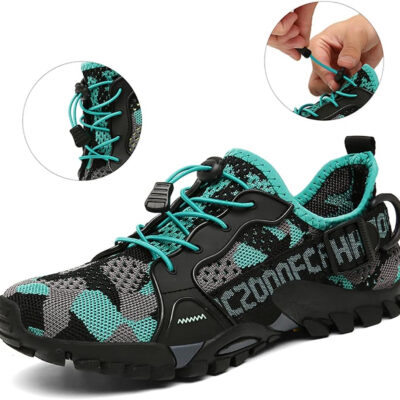 TANGYUGEN Water Shoes Men Women Outdoor Hiking Shoes Quick Drying Beach Aqua Shoes Travel Trekking Walking Climbing Sneakers