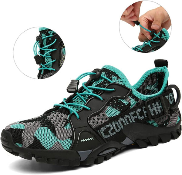 TANGYUGEN Water Shoes Men Women Outdoor Hiking Shoes Quick Drying Beach Aqua Shoes Travel Trekking Walking Climbing Sneakers