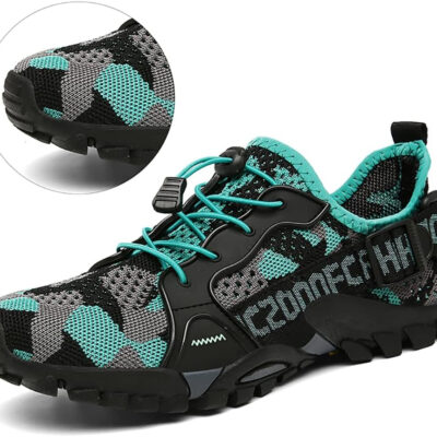 TANGYUGEN Water Shoes Men Women Outdoor Hiking Shoes Quick Drying Beach Aqua Shoes Travel Trekking Walking Climbing Sneakers