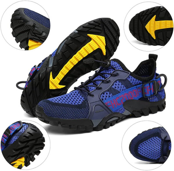 TANGYUGEN Water Shoes Men Women Outdoor Hiking Shoes Quick Drying Beach Aqua Shoes Travel Trekking Walking Climbing Sneakers