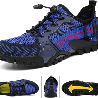 TANGYUGEN Water Shoes Men Women Outdoor Hiking Shoes Quick Drying Beach Aqua Shoes Travel Trekking Walking Climbing Sneakers