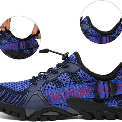 TANGYUGEN Water Shoes Men Women Outdoor Hiking Shoes Quick Drying Beach Aqua Shoes Travel Trekking Walking Climbing Sneakers