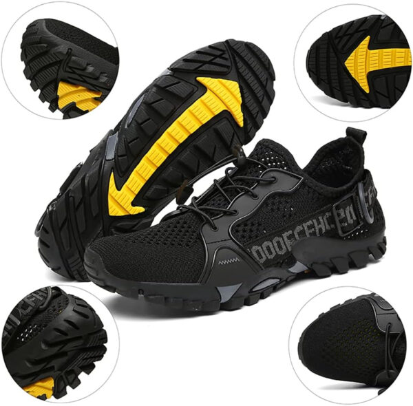 TANGYUGEN Water Shoes Men Women Outdoor Hiking Shoes Quick Drying Beach Aqua Shoes Travel Trekking Walking Climbing Sneakers