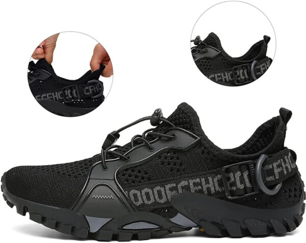 TANGYUGEN Water Shoes Men Women Outdoor Hiking Shoes Quick Drying Beach Aqua Shoes Travel Trekking Walking Climbing Sneakers