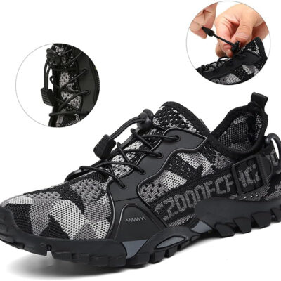 TANGYUGEN Water Shoes Men Women Outdoor Hiking Shoes Quick Drying Beach Aqua Shoes Travel Trekking Walking Climbing Sneakers