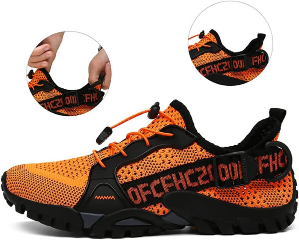 TANGYUGEN Water Shoes Men Women Outdoor Hiking Shoes Quick Drying Beach Aqua Shoes Travel Trekking Walking Climbing Sneakers