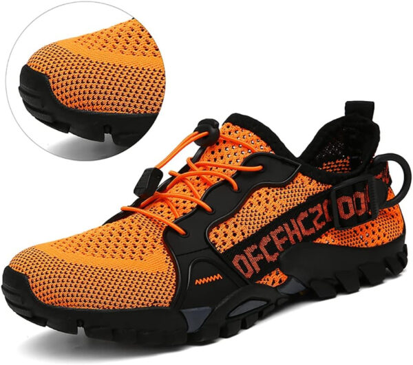 TANGYUGEN Water Shoes Men Women Outdoor Hiking Shoes Quick Drying Beach Aqua Shoes Travel Trekking Walking Climbing Sneakers