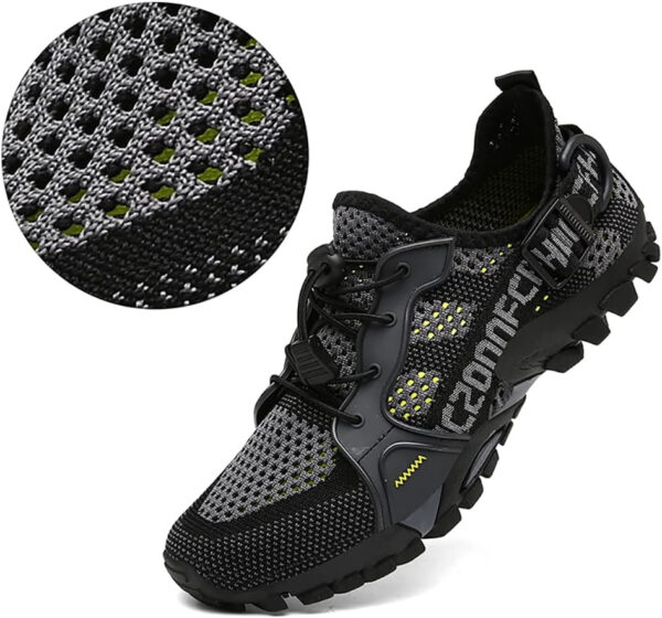 TANGYUGEN Water Shoes Men Women Outdoor Hiking Shoes Quick Drying Beach Aqua Shoes Travel Trekking Walking Climbing Sneakers