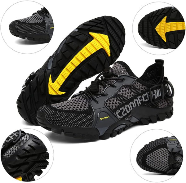 TANGYUGEN Water Shoes Men Women Outdoor Hiking Shoes Quick Drying Beach Aqua Shoes Travel Trekking Walking Climbing Sneakers