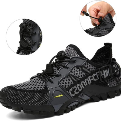 TANGYUGEN Water Shoes Men Women Outdoor Hiking Shoes Quick Drying Beach Aqua Shoes Travel Trekking Walking Climbing Sneakers