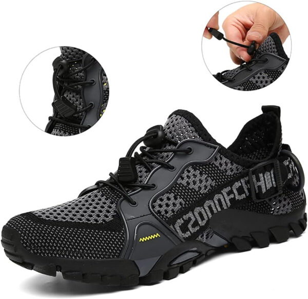 TANGYUGEN Water Shoes Men Women Outdoor Hiking Shoes Quick Drying Beach Aqua Shoes Travel Trekking Walking Climbing Sneakers