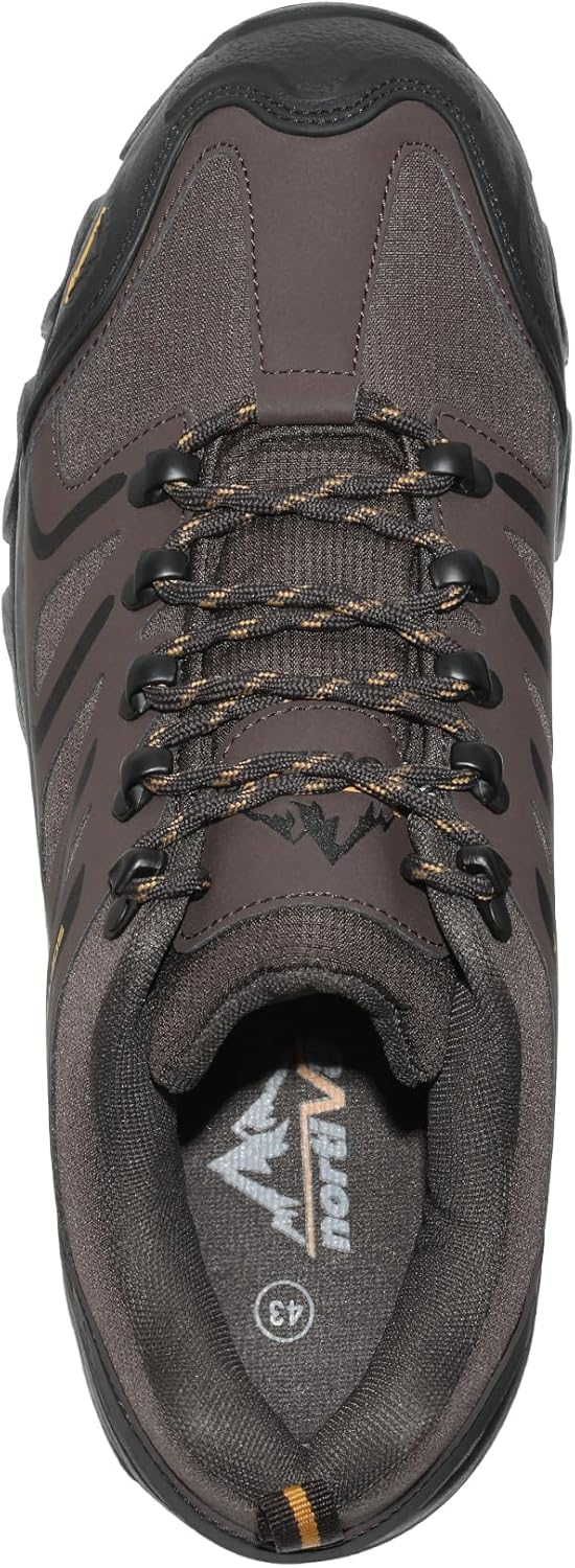 6899bb8dc51ec6a3d16fa34b07e8e3dc7ff2d44b219140c52e40d.jpg NORTIV 8 Men's Low Top Waterproof Hiking Shoes Trekking Trails Outdoor Work Shoes