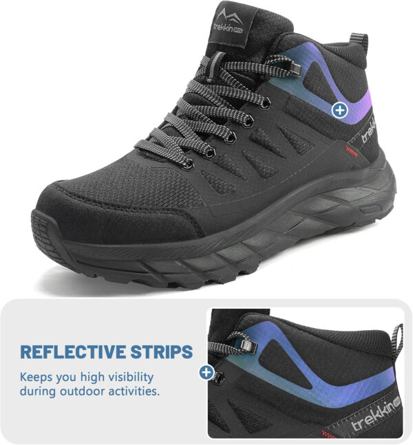 6899bbff351de8df635691ac42ac9a15733e8be2ccf2a3e0809f2.jpg Men's Waterproof Slip Resistant Hiking Boots Outdoor Trail Trekking Camping Casual Walking Hunting Shoes Mountain Travel Mid Ankle Lace up