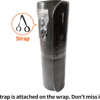 Amazon Basics 1/2 Inch Extra Thick Exercise Yoga Mat with Carrying Strap, Cushioned Support, for Fitness and Gym Workouts