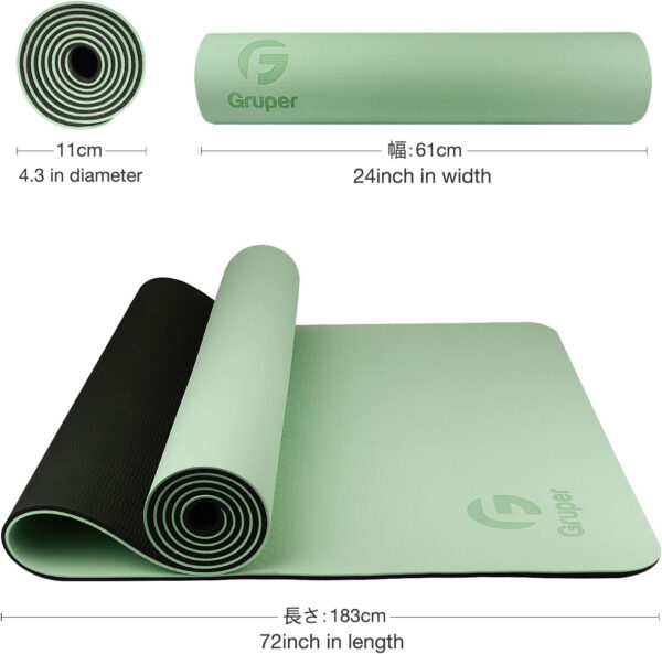 6899c3def034fcf18504ac11090d3b43898366462a29d9dd8181d.jpg Yoga Mat Non Slip, Eco Friendly Fitness Exercise Mat with Carrying Strap,Pro Yoga Mats for Women,Workout Mats for Home, Pilates and Floor Exercises