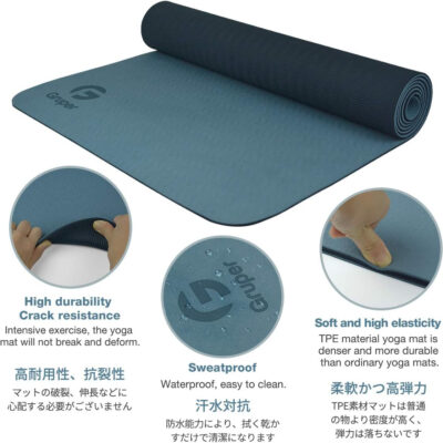 6899c3e480e0d1732445bba8e7dcf9d4c228234d4bcb3743a3e5a.jpg Yoga Mat Non Slip, Eco Friendly Fitness Exercise Mat with Carrying Strap,Pro Yoga Mats for Women,Workout Mats for Home, Pilates and Floor Exercises