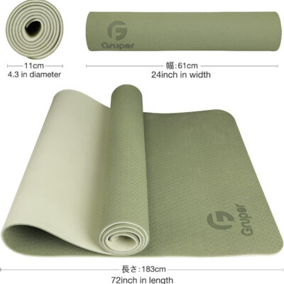 6899c3ea5a01d00c736bc45ef889741f64c7152b3b76896ea43a2.jpg Yoga Mat Non Slip, Eco Friendly Fitness Exercise Mat with Carrying Strap,Pro Yoga Mats for Women,Workout Mats for Home, Pilates and Floor Exercises