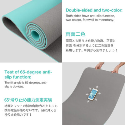 6899c3f44de218d318fd4daa28ec9b28c2ea9b5fe40fcdebbda8e.jpg Yoga Mat Non Slip, Eco Friendly Fitness Exercise Mat with Carrying Strap,Pro Yoga Mats for Women,Workout Mats for Home, Pilates and Floor Exercises