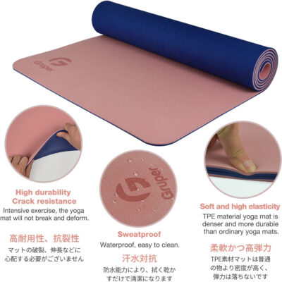 6899c3f906aa05ed306234be579f4e6a9380f1f58642fb53e2cfd.jpg Yoga Mat Non Slip, Eco Friendly Fitness Exercise Mat with Carrying Strap,Pro Yoga Mats for Women,Workout Mats for Home, Pilates and Floor Exercises
