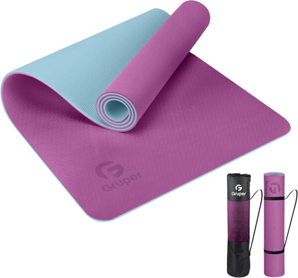 6899c403a7d82acff8fef11c534a170cd7bb380b851a6c01ce346.jpg Yoga Mat Non Slip, Eco Friendly Fitness Exercise Mat with Carrying Strap,Pro Yoga Mats for Women,Workout Mats for Home, Pilates and Floor Exercises