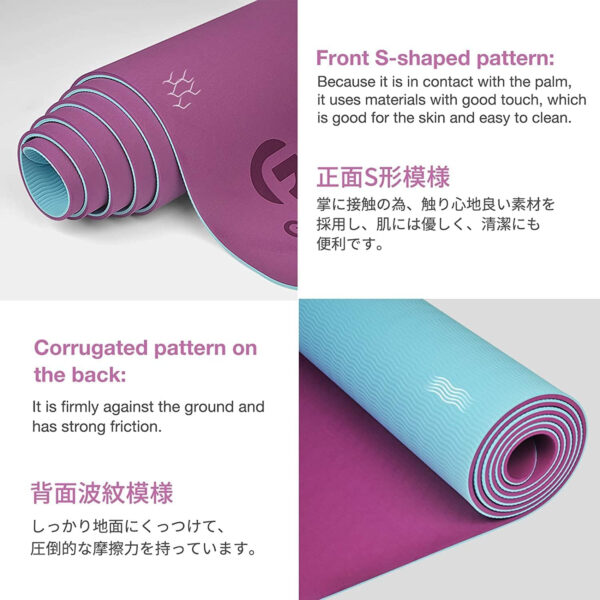 6899c41f23dfdf4ea793b4643847853a4540dd16cc103a6b71899.jpg Yoga Mat Non Slip, Eco Friendly Fitness Exercise Mat with Carrying Strap,Pro Yoga Mats for Women,Workout Mats for Home, Pilates and Floor Exercises