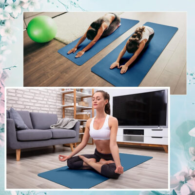 Timgle 12 Pack Yoga Mat Bulk, 4mm Thick Extra Long Sports Mat Anti Slip Tear Resistant Yoga Exercise Set for Fitness Stretching Home Workout Gym and Studio