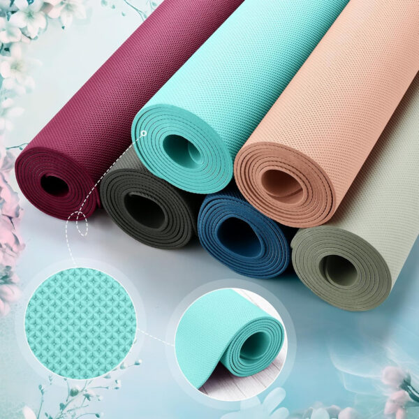 Timgle 12 Pack Yoga Mat Bulk, 4mm Thick Extra Long Sports Mat Anti Slip Tear Resistant Yoga Exercise Set for Fitness Stretching Home Workout Gym and Studio