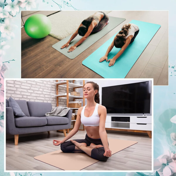 Timgle 12 Pack Yoga Mat Bulk, 4mm Thick Extra Long Sports Mat Anti Slip Tear Resistant Yoga Exercise Set for Fitness Stretching Home Workout Gym and Studio