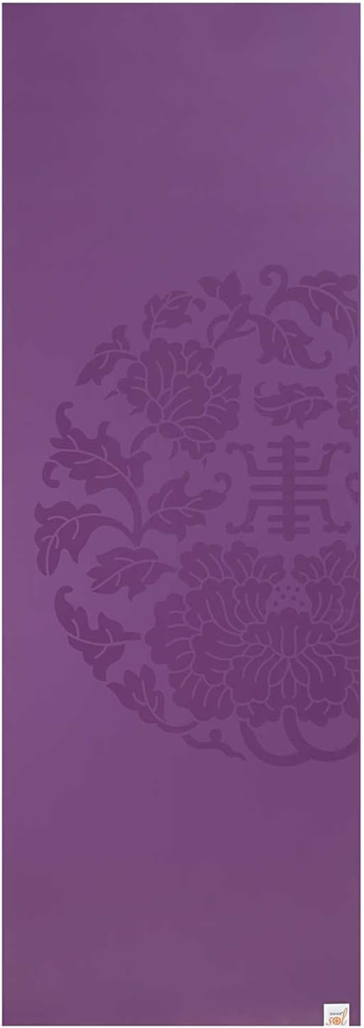 6899c66f6bdbb4b8777fa89379e81ba1170425227c67c477cfdfe.jpg Gaiam Dry-Grip Yoga Mat - 5mm Thick Non-Slip Exercise & Fitness Mat for Standard or Hot Yoga, Pilates and Floor Workouts - Cushioned Support, Non-Slip Coat - 68 x 24 Inches
