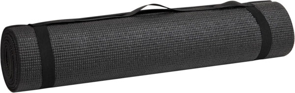 6899c75cd818264ff3088b17f343c2f17a03131cea43cf1e17f58.jpg Mind Reader YOGAPVC-BLK All Purpose Extra Thick Yoga Fitness & Exercise Mats with Carrying Strap, High Density Anti-Tear