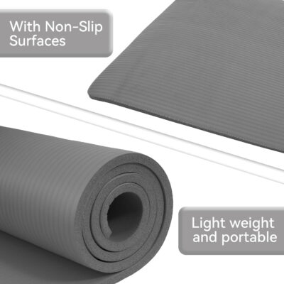 7-Piece Yoga Mat - Include Carrying Strap, 2 Yoga Blocks, Mat Towel, Hand Towel, Yoga Strap and Knee Pad, Multiple Colors