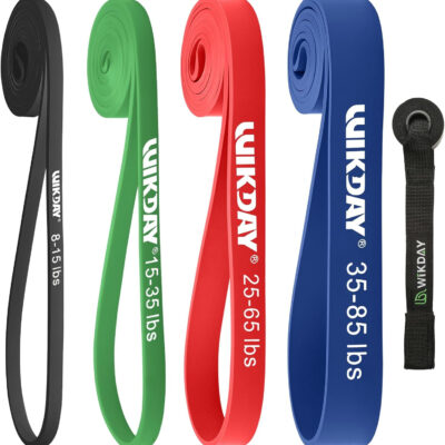 Resistance Bands, Pull Up Bands, Workout Bands for Exercise, Thick Heavy Resistance Band Set with Door Anchor, Elastic Bands for Body Stretching, Crossfit Training at Home/Gym Men & Women Women
