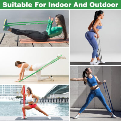 Resistance Bands, Pull Up Bands, Workout Bands for Exercise, Thick Heavy Resistance Band Set with Door Anchor, Elastic Bands for Body Stretching, Crossfit Training at Home/Gym Men & Women Women