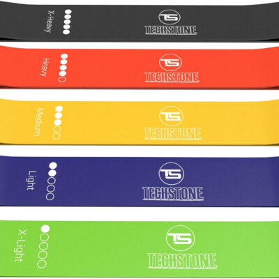 6899cc5b8b22c3047c10ed2ab358b08f91632c30a80ac90669aa8.jpg TechStone Resistance Bands Set for Men and Women, Pack of 5 Different Levels Elastic Band for Home Gym Long Exercise Workout – Great Fitness Equipment for Training, Yoga – Free Carrying Bag