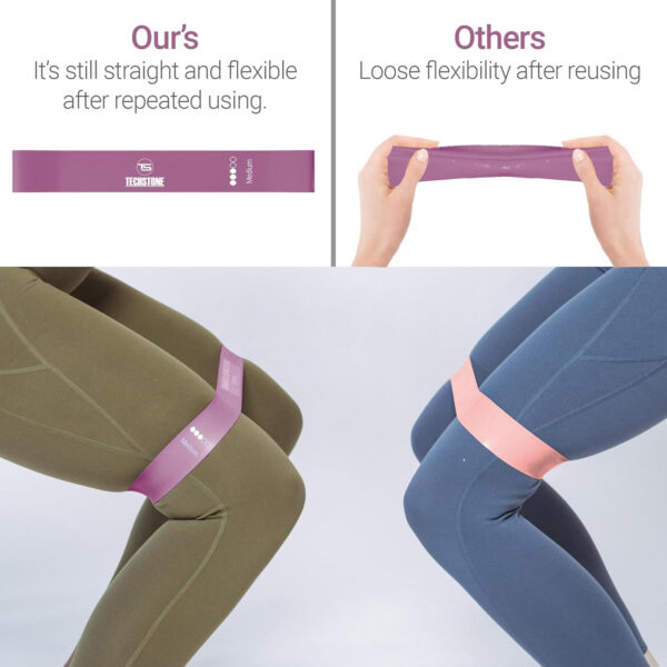 6899cc62d602ff36401bb22ab61178d781a80bf2048a56a5c85d8.jpg TechStone Resistance Bands Set for Men and Women, Pack of 5 Different Levels Elastic Band for Home Gym Long Exercise Workout – Great Fitness Equipment for Training, Yoga – Free Carrying Bag