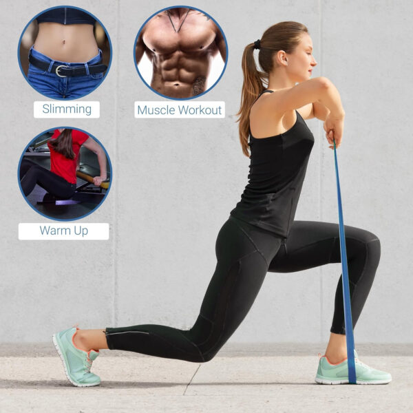 6899cc767eebff8a4e7362d5dedc9cf93ca276b6c7e7b2194a234.jpg TechStone Resistance Bands Set for Men and Women, Pack of 5 Different Levels Elastic Band for Home Gym Long Exercise Workout – Great Fitness Equipment for Training, Yoga – Free Carrying Bag