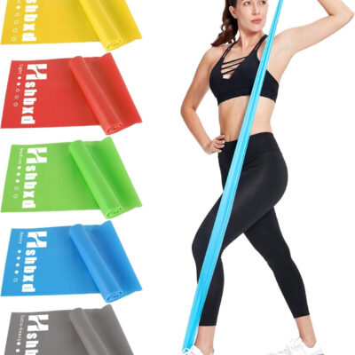 6899ccb9c04acf6b3b7db15890e899b3272779c5735904cfd6e9f.jpg Resistance Bands for Working Out, Physical Therapy Bands, Latex Free Elastic and Exercise Bands Set for Stretching, Suitable for Rehab, Yoga, Pilates, Gym, Home Exercise