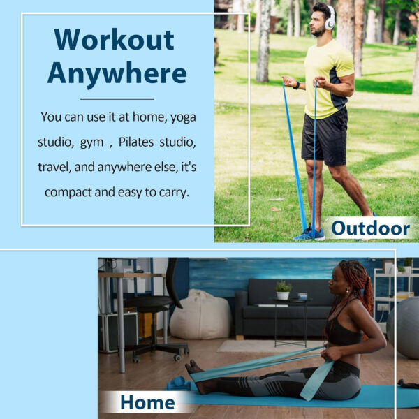6899ccbbe057d5e3201c950c95edd9b09520a05755ab502d16873.jpg Resistance Bands for Working Out, Physical Therapy Bands, Latex Free Elastic and Exercise Bands Set for Stretching, Suitable for Rehab, Yoga, Pilates, Gym, Home Exercise