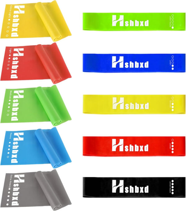 6899ccc0a3fea4d68f201d8d1b23e477e9cd5d1c1672e38f88db5.jpg Resistance Bands for Working Out, Physical Therapy Bands, Latex Free Elastic and Exercise Bands Set for Stretching, Suitable for Rehab, Yoga, Pilates, Gym, Home Exercise