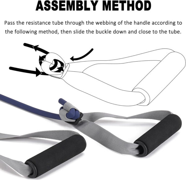 6899ccc564440bfc89a0f31354a5c8d986e8a89af84d7269feb0d.jpg Resistance Bands for Working Out, Physical Therapy Bands, Latex Free Elastic and Exercise Bands Set for Stretching, Suitable for Rehab, Yoga, Pilates, Gym, Home Exercise