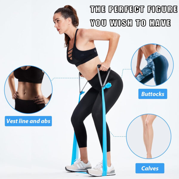 6899ccc655f41001051a909a1eaf94df345464839d82d70c23931.jpg Resistance Bands for Working Out, Physical Therapy Bands, Latex Free Elastic and Exercise Bands Set for Stretching, Suitable for Rehab, Yoga, Pilates, Gym, Home Exercise