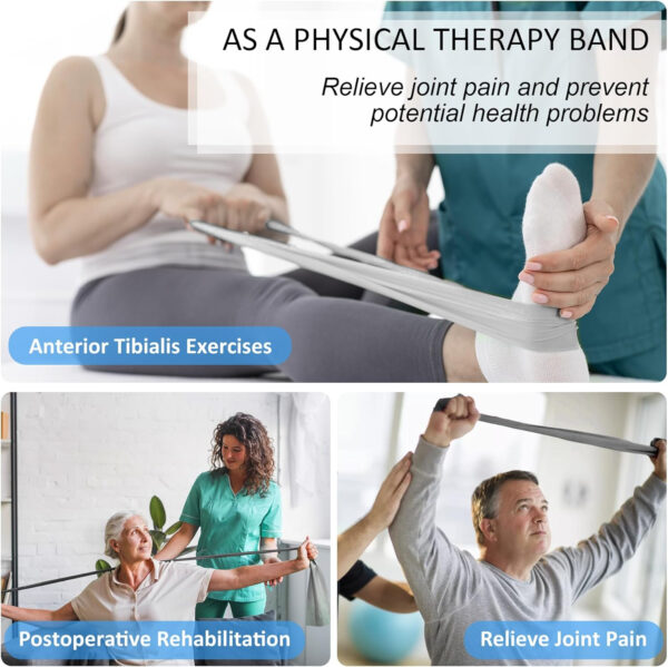 6899ccd219da5a7a4e51c9640e33ff3592904cf5ea1ed0837260e.jpg Resistance Bands for Working Out, Physical Therapy Bands, Latex Free Elastic and Exercise Bands Set for Stretching, Suitable for Rehab, Yoga, Pilates, Gym, Home Exercise
